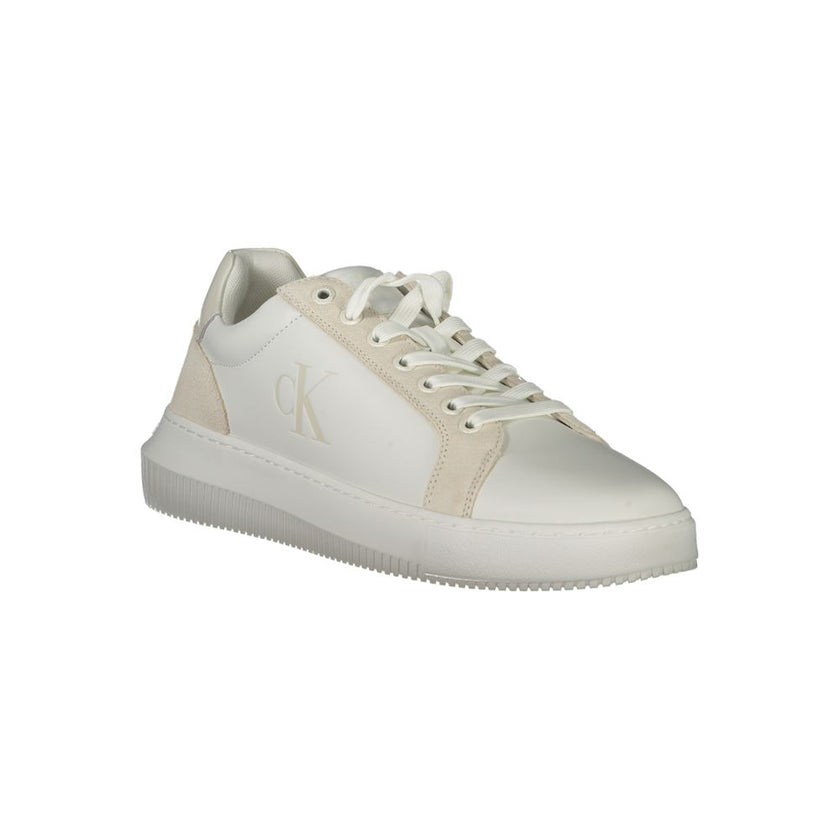 Calvin Klein Weißer Herren-Sneaker aus Polyurethan