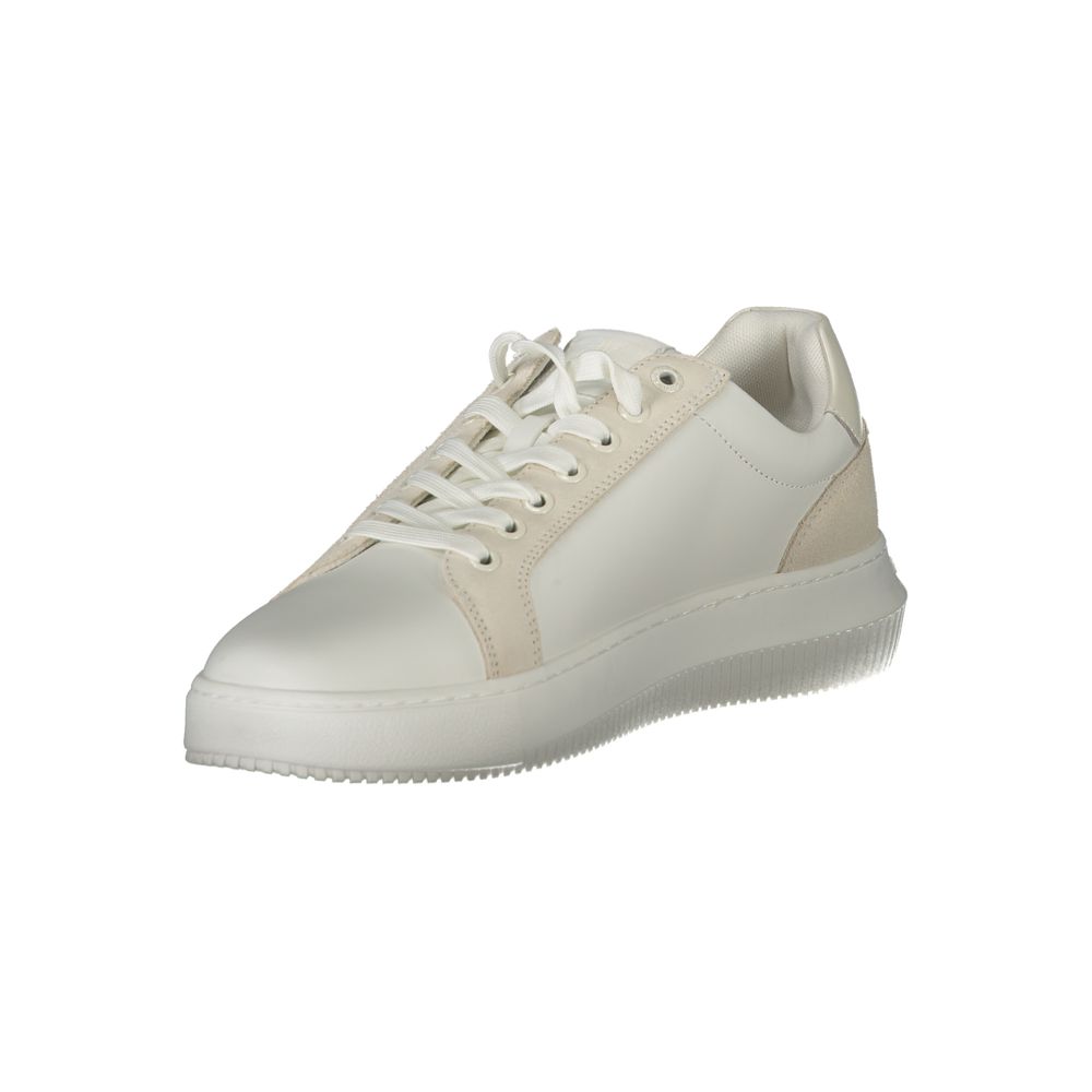 Calvin Klein Men's White Polyurethane Sneaker