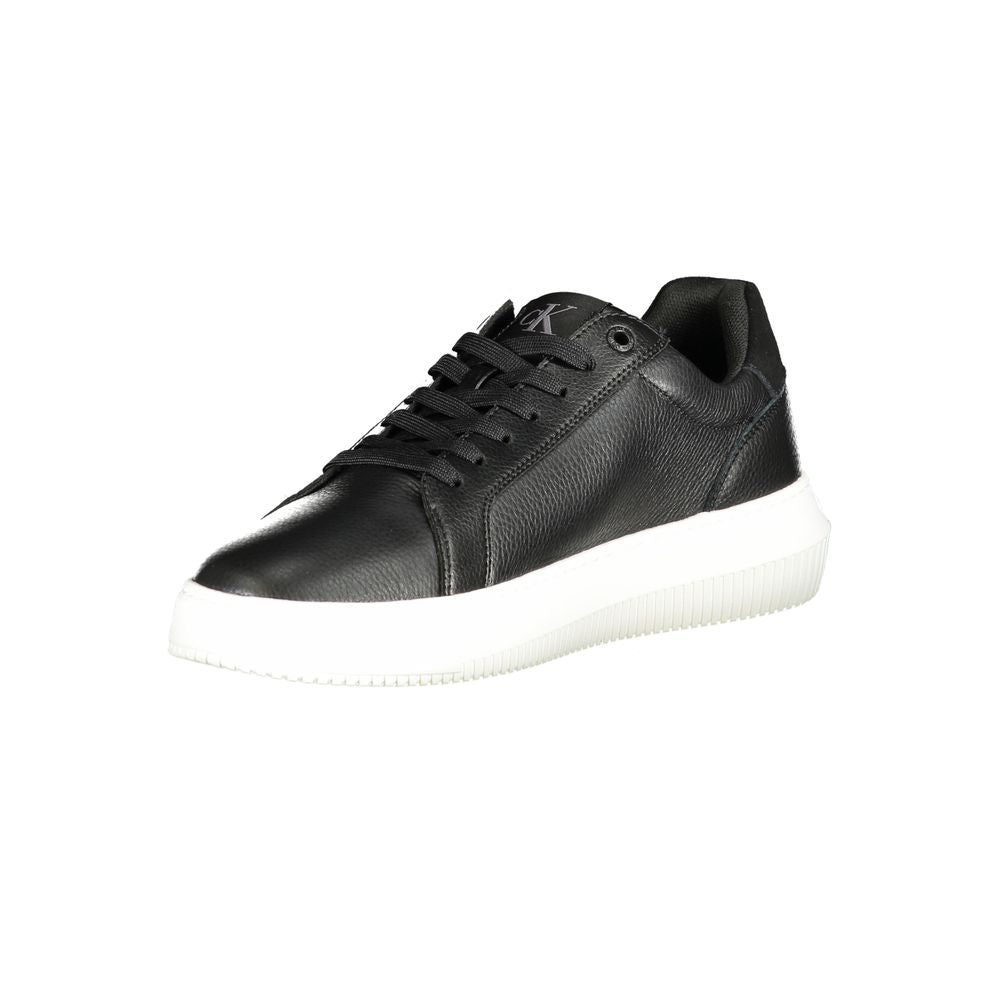 Calvin Klein Men's Black Polyurethane Sneakers