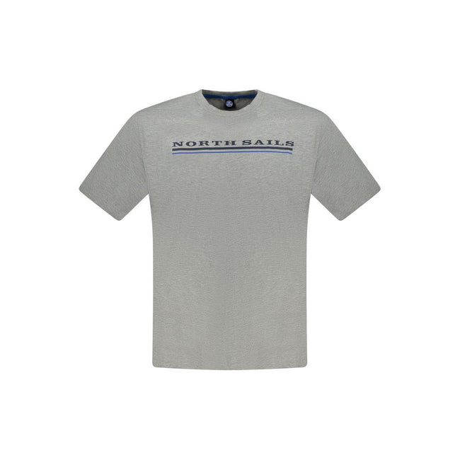 North Sails Grigio Baumwoll-T-Shirt für Herren