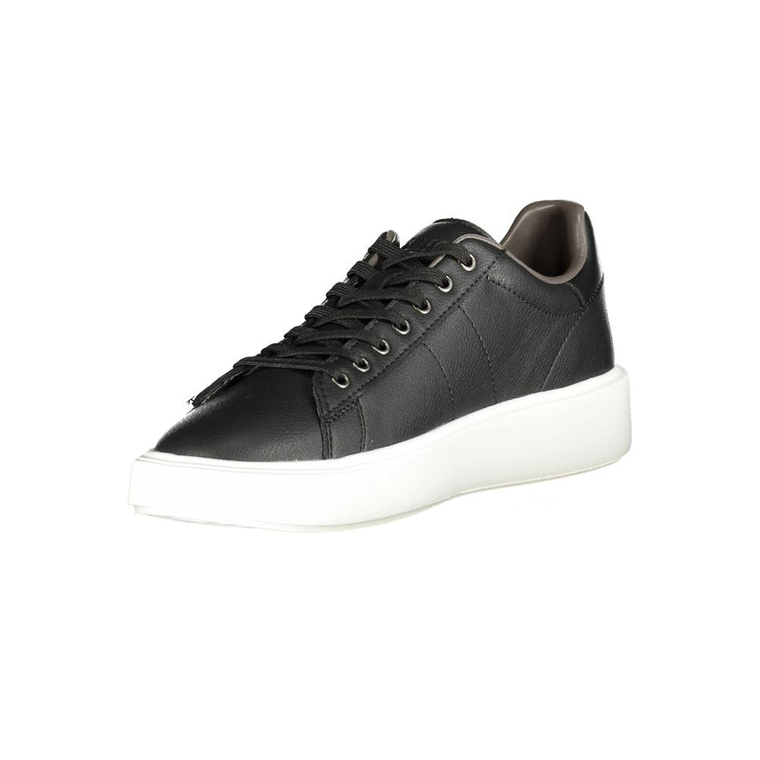 Blauer Schwarze Sportschuhe aus Polyester