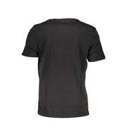 Schwarzes Timberland Herren-T-Shirt aus Bio-Baumwolle mit Logo-Aufdruck