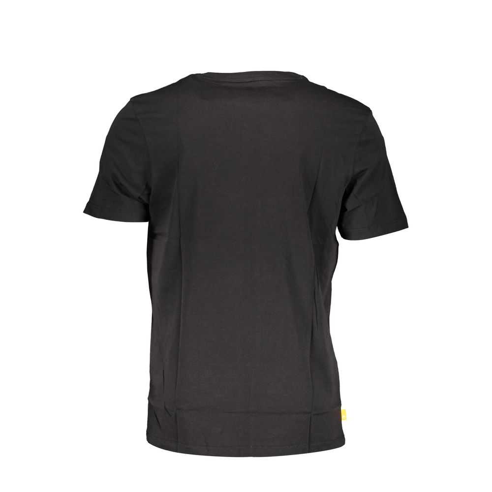 Schwarzes Timberland Herren-T-Shirt aus Bio-Baumwolle mit Logo-Aufdruck