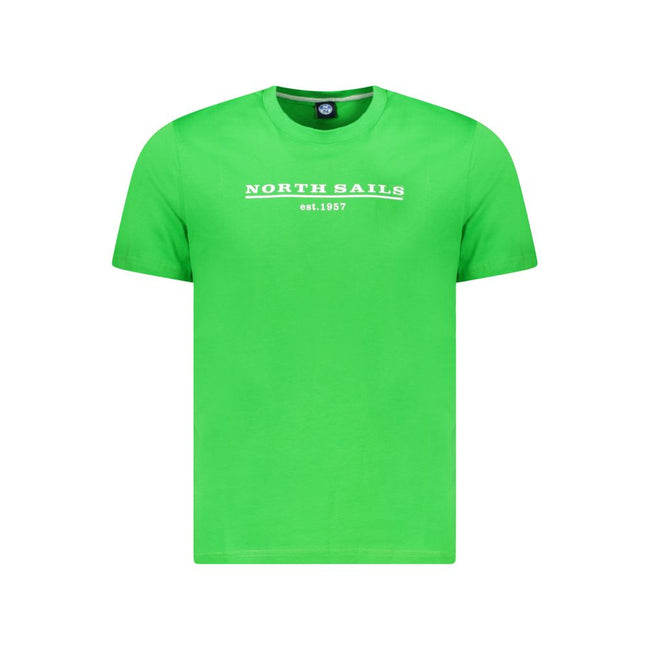 North Sails Verde Baumwoll-T-Shirt für Herren