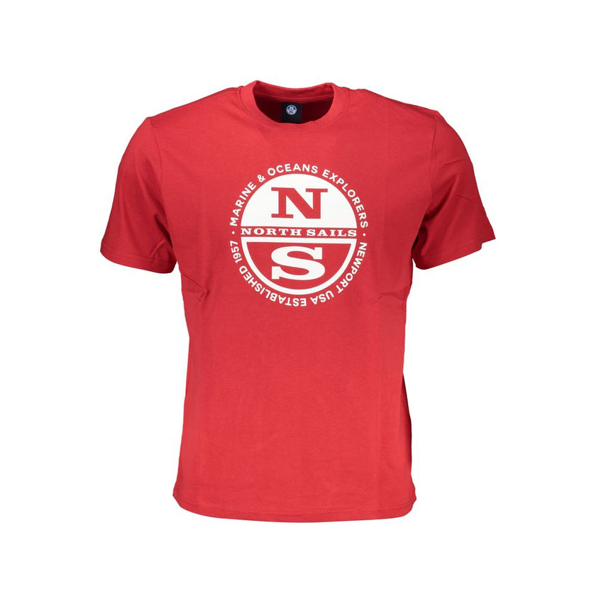 North Sails Baumwoll-T-Shirt in Rot
