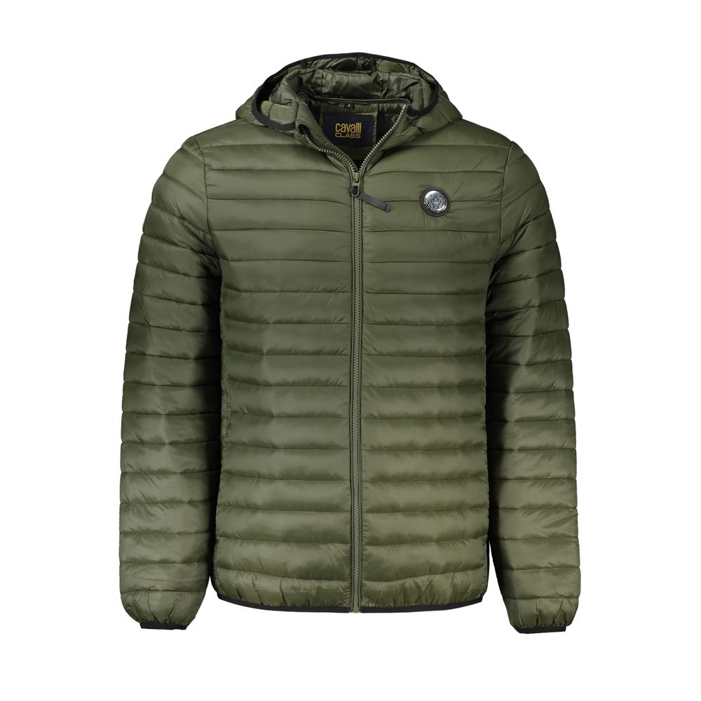 Cavalli Class Men's Green Polyamide Jacket