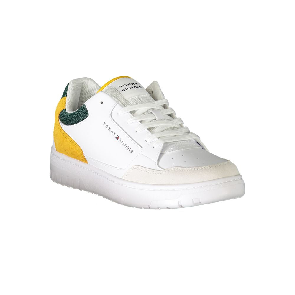 Tommy Hilfiger White Leather Men's Sneaker