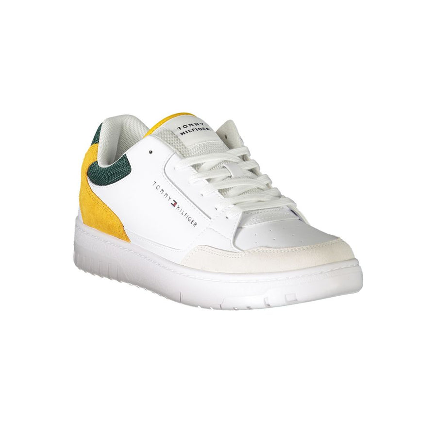 Tommy Hilfiger White Leather Men's Sneaker
