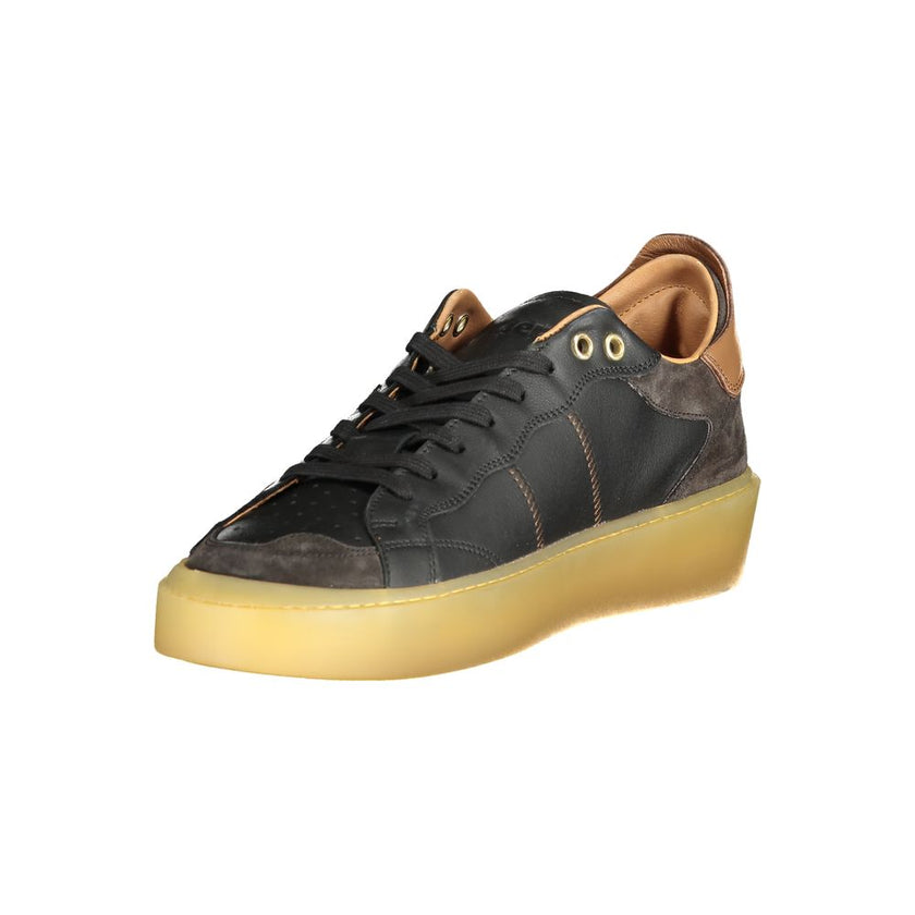 Blauer Schwarzer Polyester-Sneaker