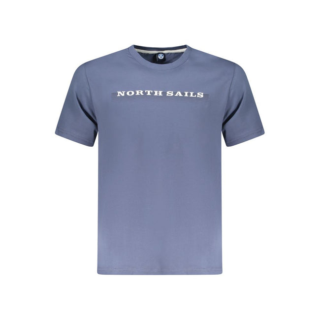 North Sails Blaues Baumwoll-T-Shirt für Herren