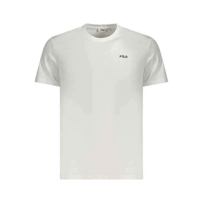 Fila Weißes Baumwoll-T-Shirt für Herren