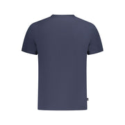 Timberland Blu Baumwoll-T-Shirt für Herren mit Rundhalsausschnitt und Logo-Druck