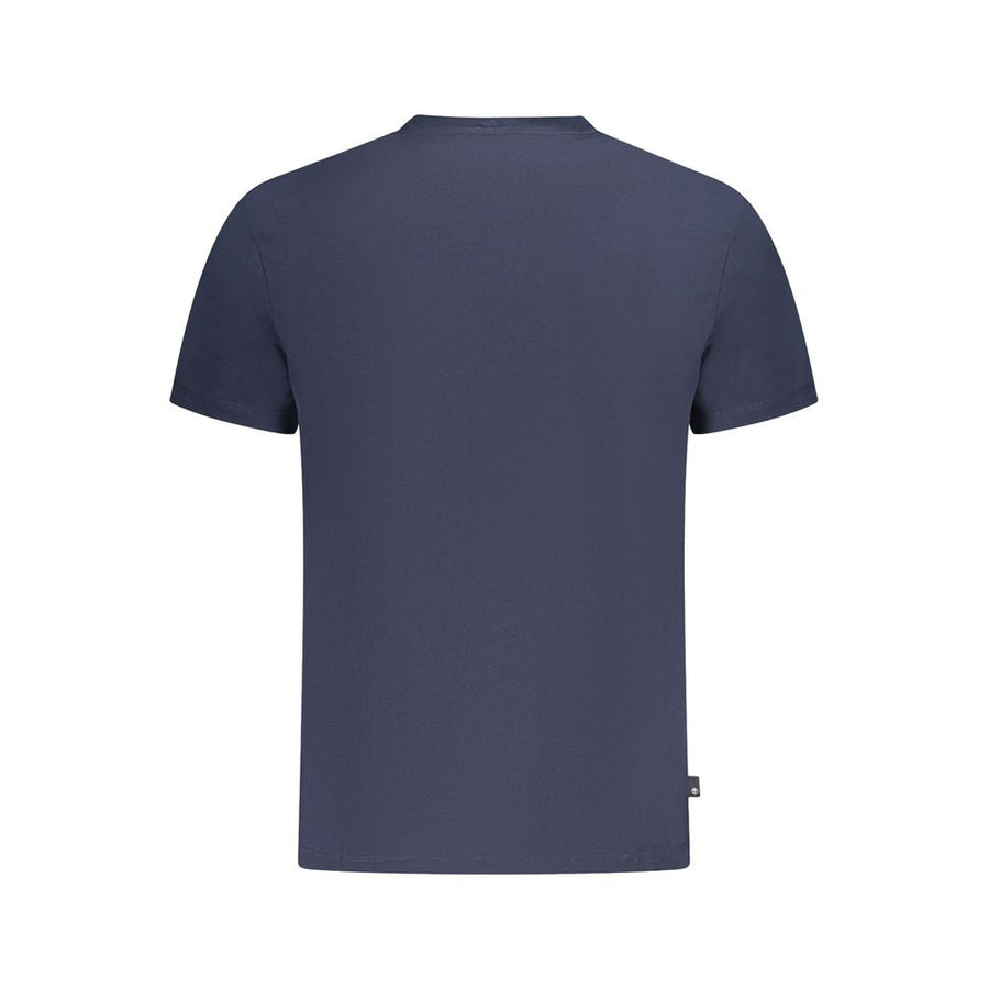 Timberland Blu Baumwoll-T-Shirt für Herren mit Rundhalsausschnitt und Logo-Druck
