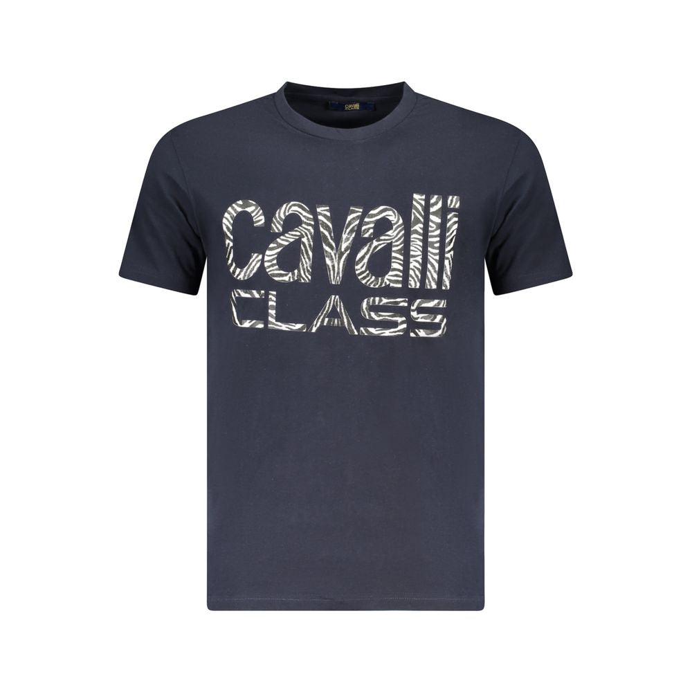 Cavalli Class Men's Blue Cotton T-Shirt