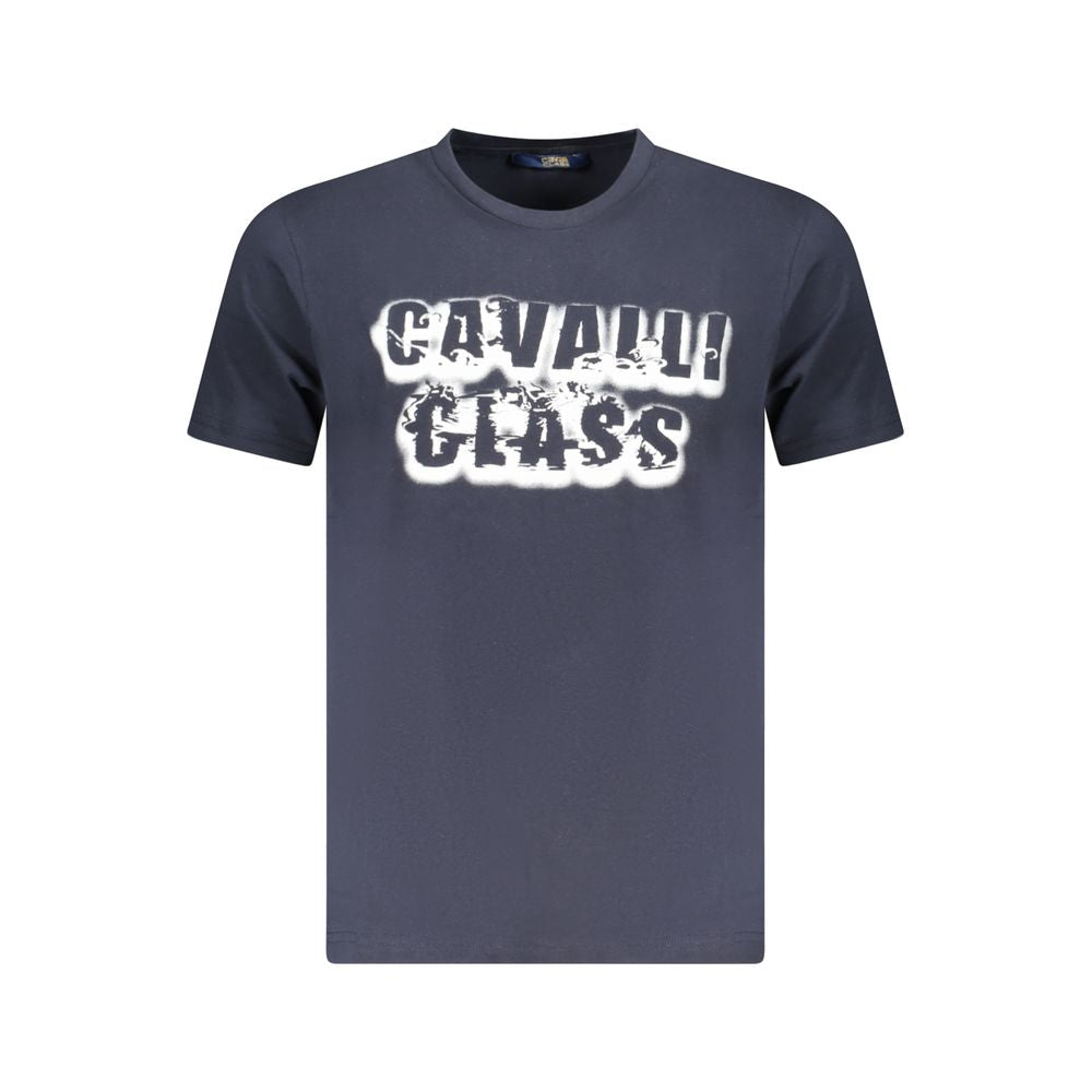 Cavalli Class Men's Blue Cotton T-Shirt