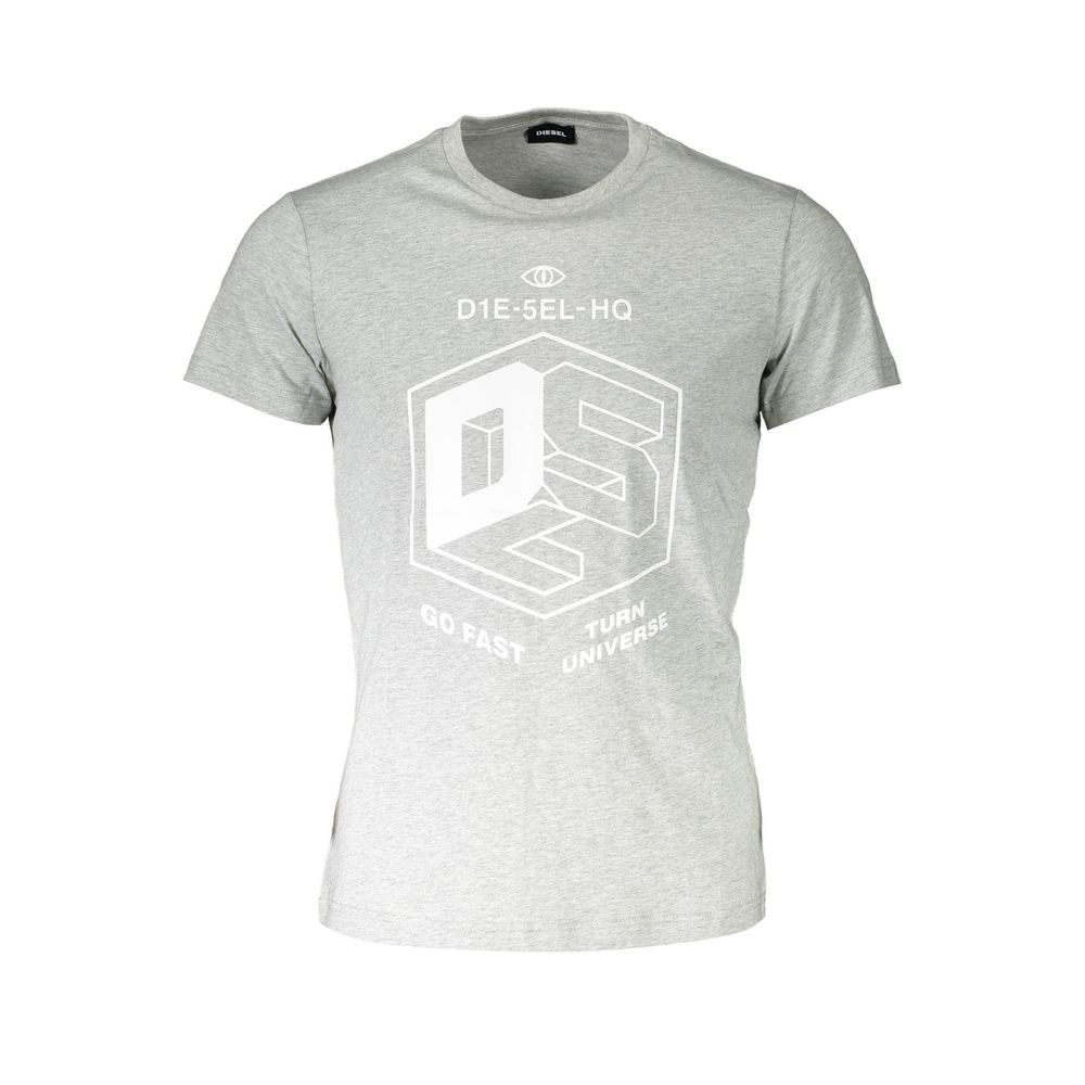Diesel Men's Gray Cotton T-Shirt