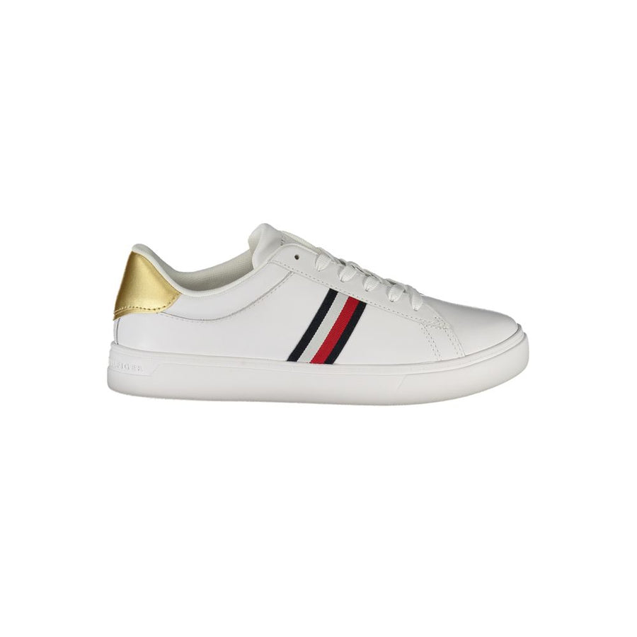 Tommy Hilfiger White Women's Polyurethane Sneakers