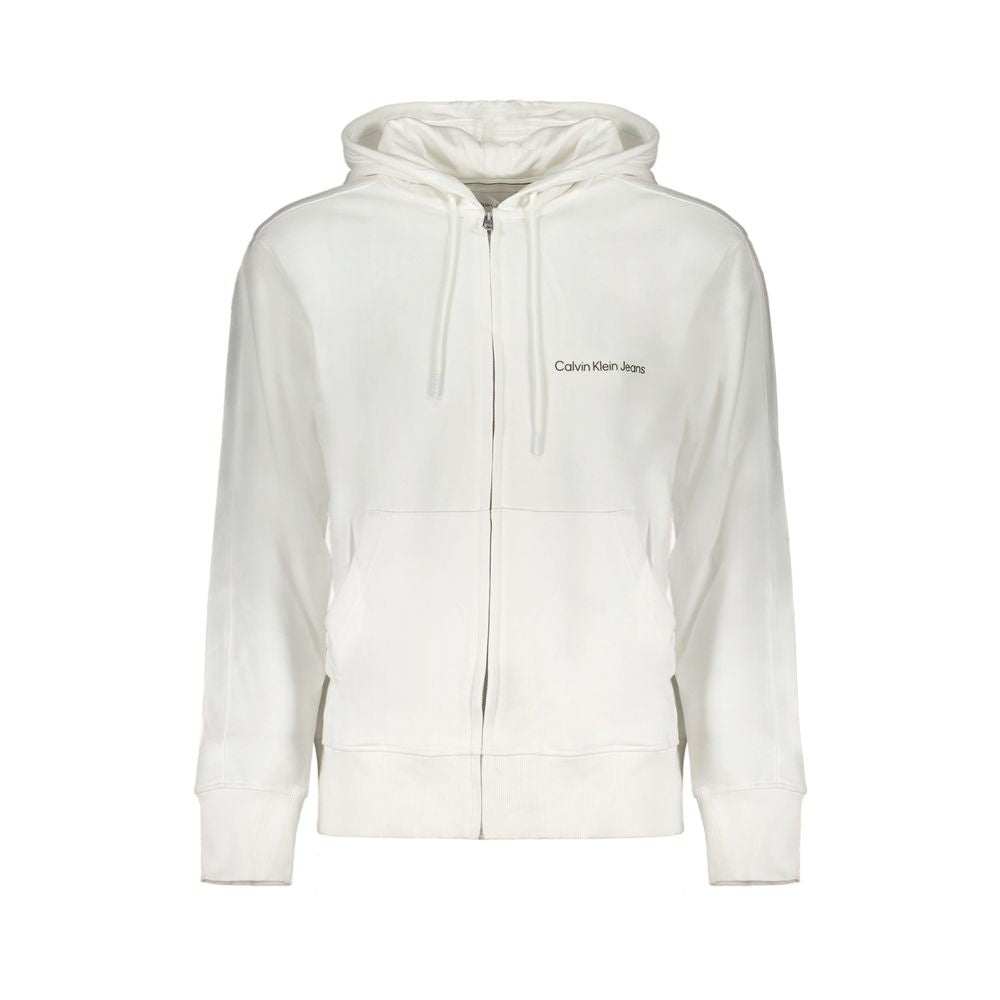 Calvin Klein Men's White Cotton Sweatshirt