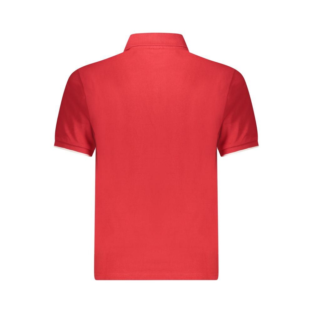 North Sails Rotes Baumwoll-Poloshirt für Herren