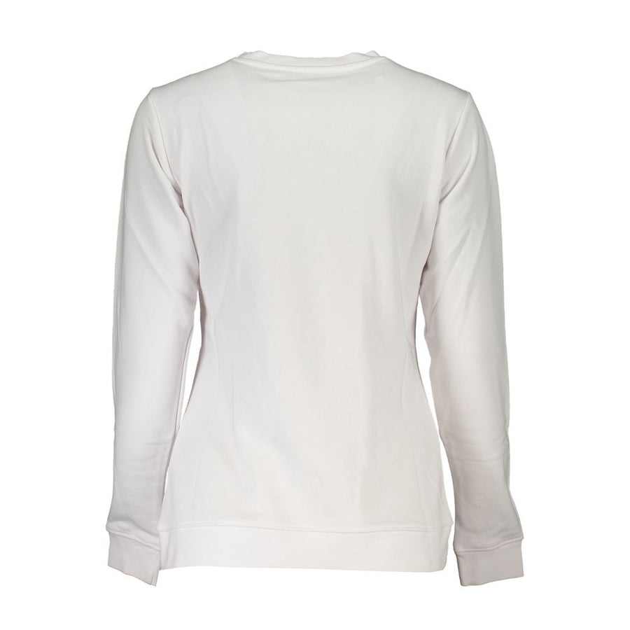 Cavalli Class Women's White Cotton Sweatshirt