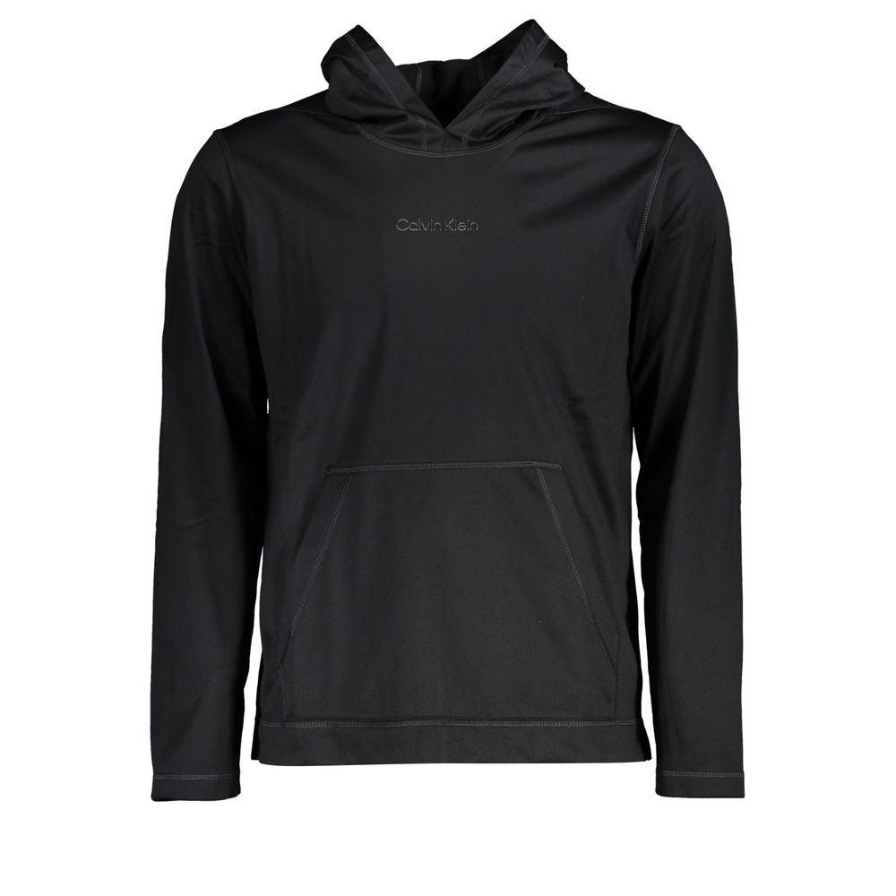 Calvin Klein Schwarzer Polyester Herren-Kapuzenpullover