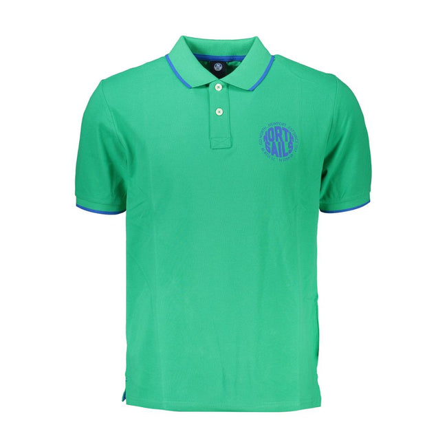 North Sails Verde Baumwoll-Poloshirt für Herren