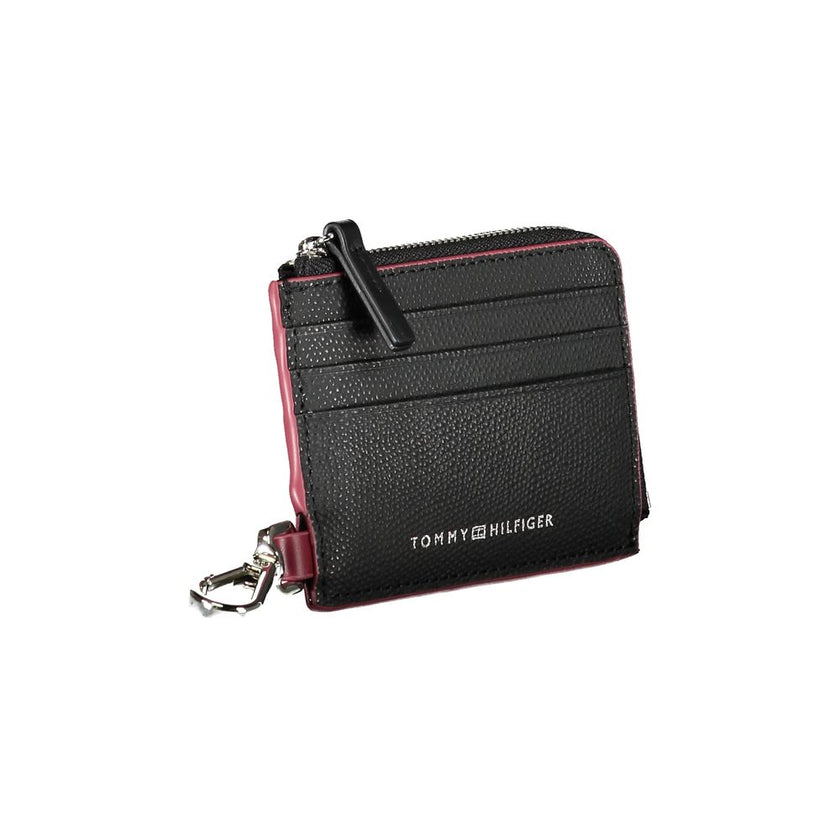 Tommy Hilfiger Schwarzes Leder Portemonnaie
