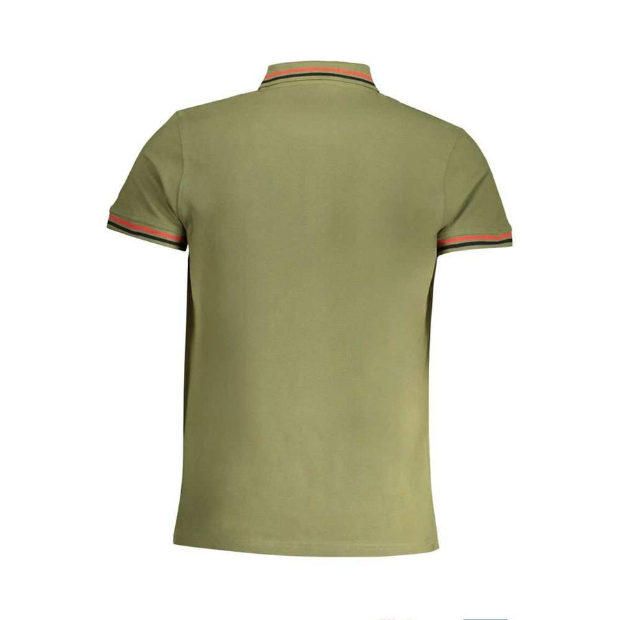 Cavalli Class Men's Green Cotton Polo Shirt