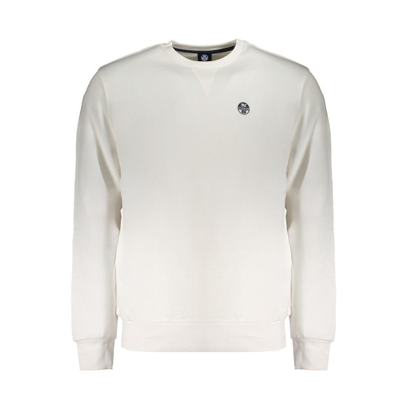 North Sails Weißes Baumwoll-Sweatshirt für Herren