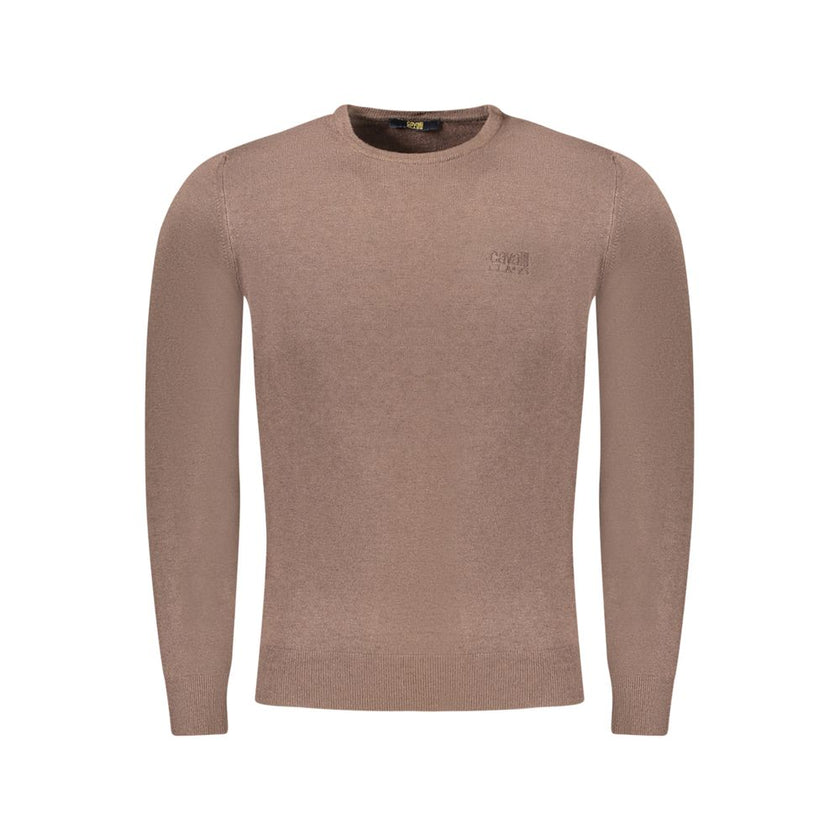 Cavalli Class Brauner Viskose Pullover für Männer