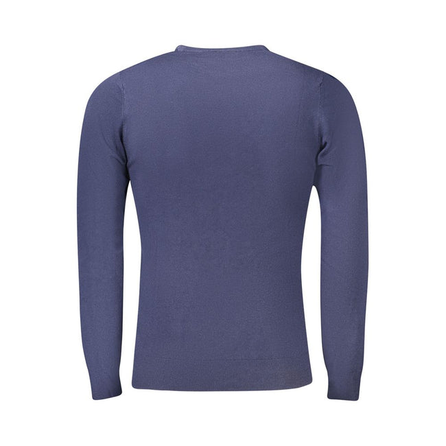 Cavalli Class Blauer Nylon-Pullover