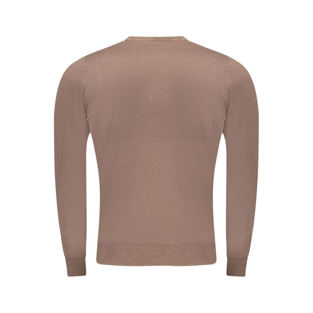 Cavalli Class Men's Brown Viscose Jumper