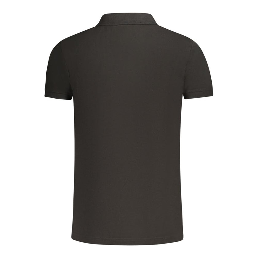 Fila Schwarzes Baumwoll-Poloshirt für Herren