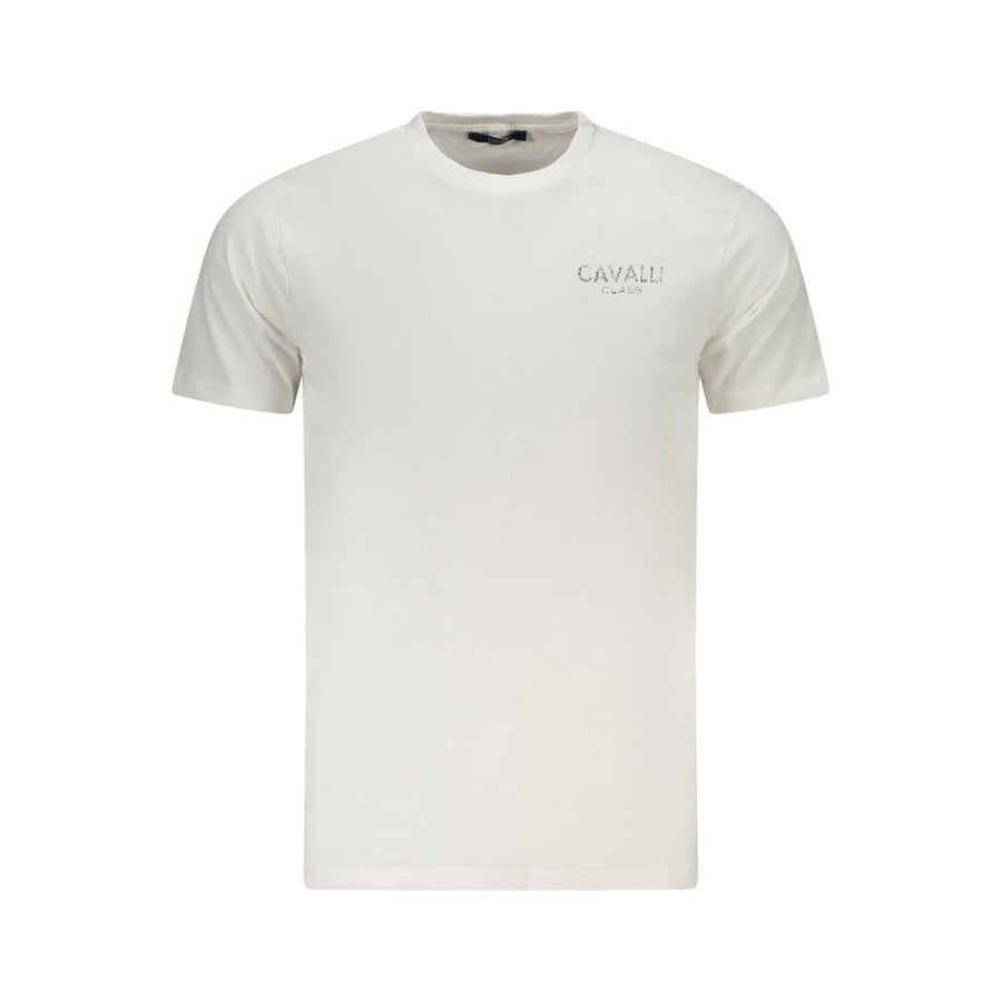 Cavalli Class Men's White Cotton T-Shirt