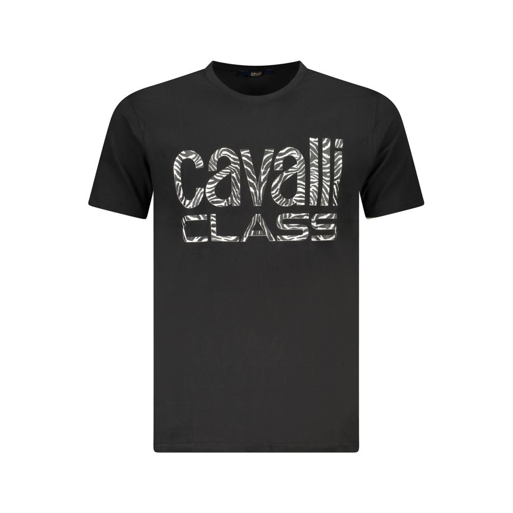Cavalli Class Men's Black Cotton T-Shirt