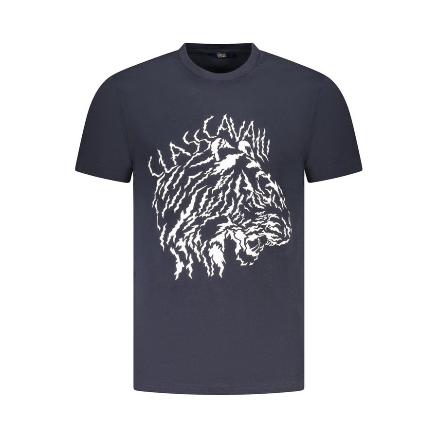 Cavalli Class Men's Blue Cotton T-Shirt