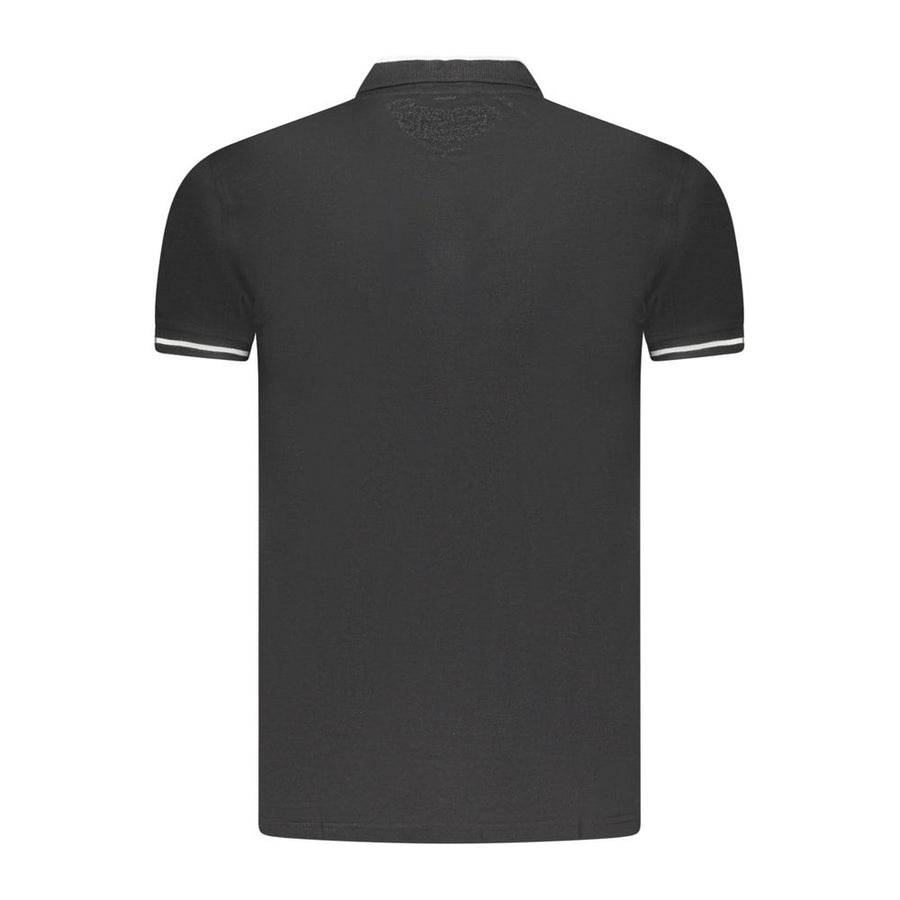 Cavalli Class Men's Black Cotton Polo Shirt