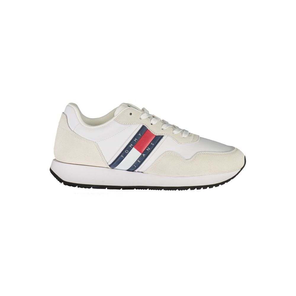 Tommy Hilfiger White Leather Men's Sneaker