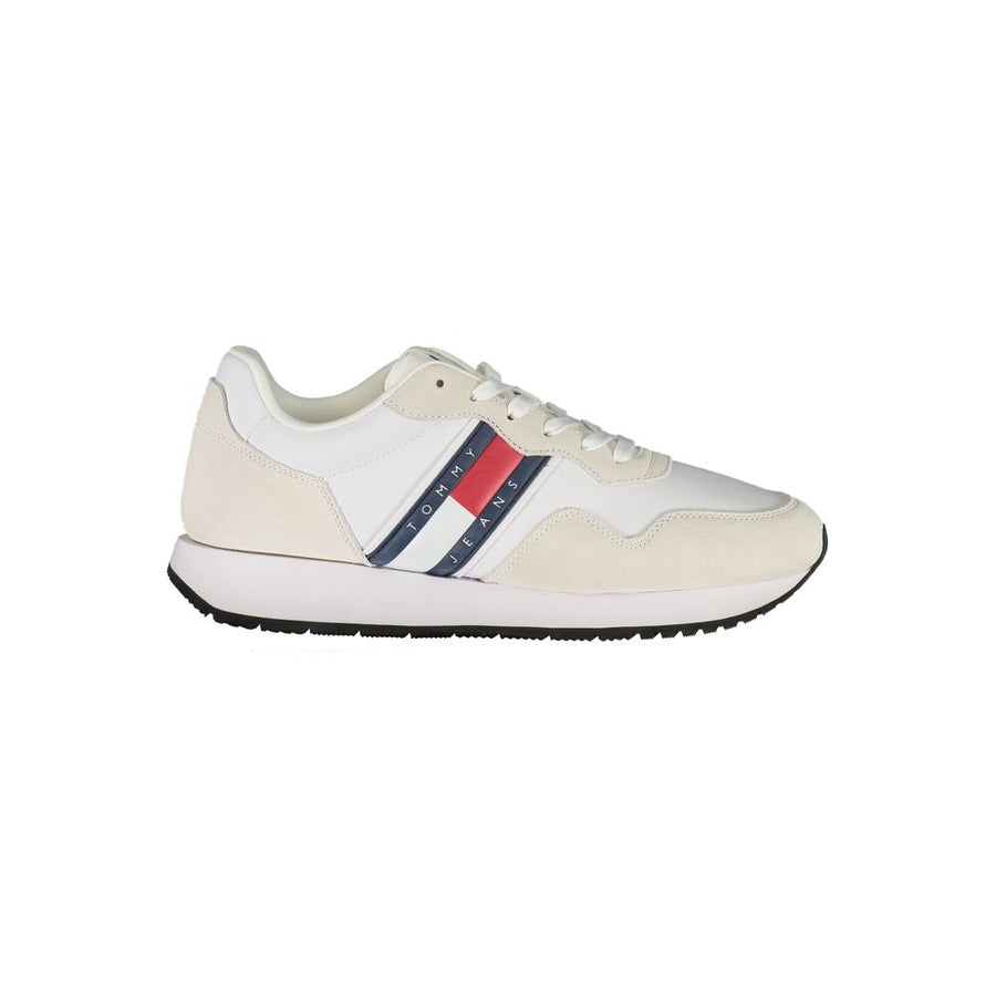 Tommy Hilfiger White Leather Men's Sneaker