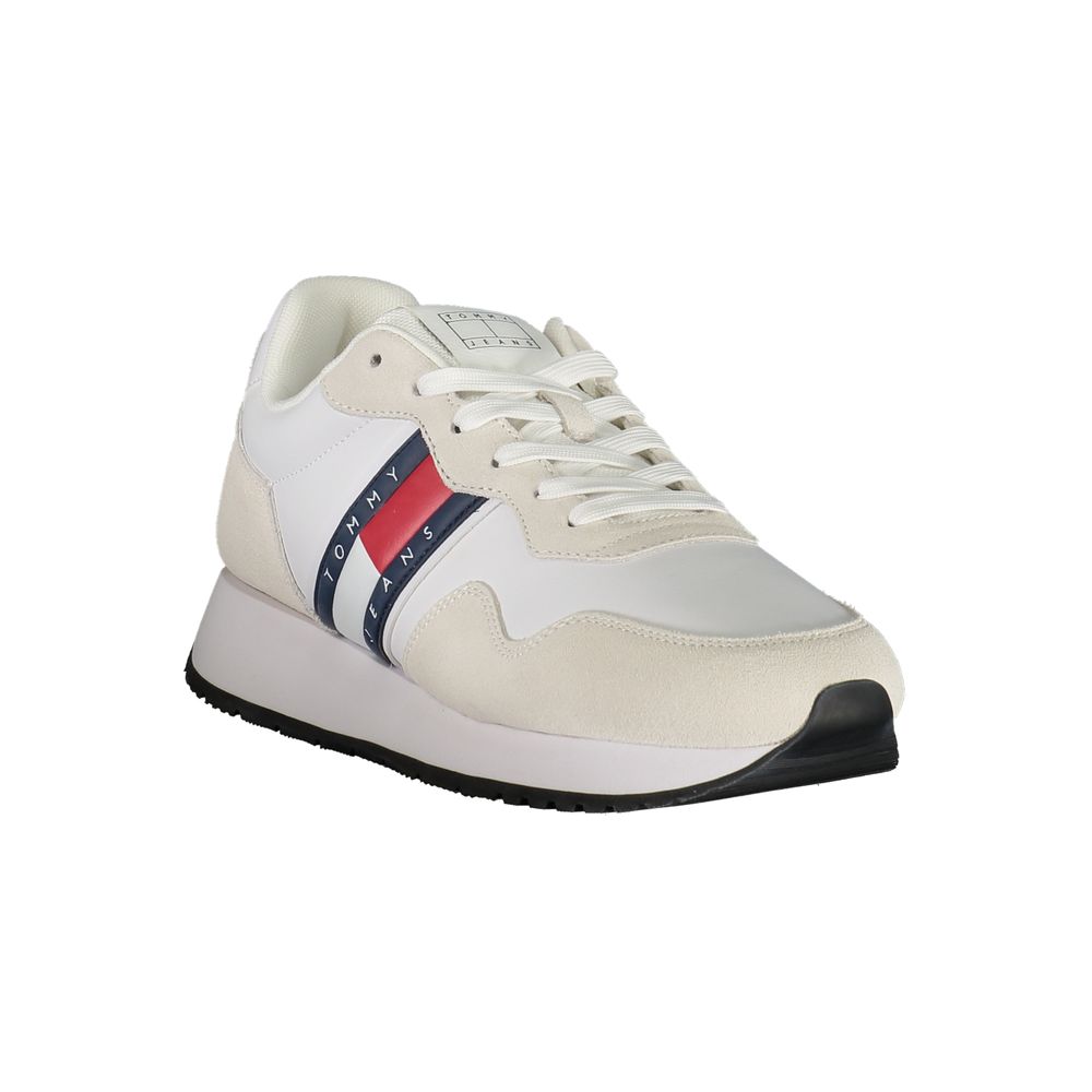 Tommy Hilfiger White Leather Men's Sneaker