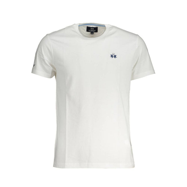 La Martina Bianco Baumwoll-T-Shirt für Herren