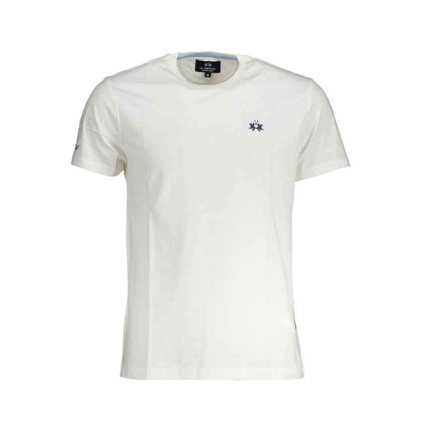 La Martina Bianco Baumwoll-T-Shirt für Herren