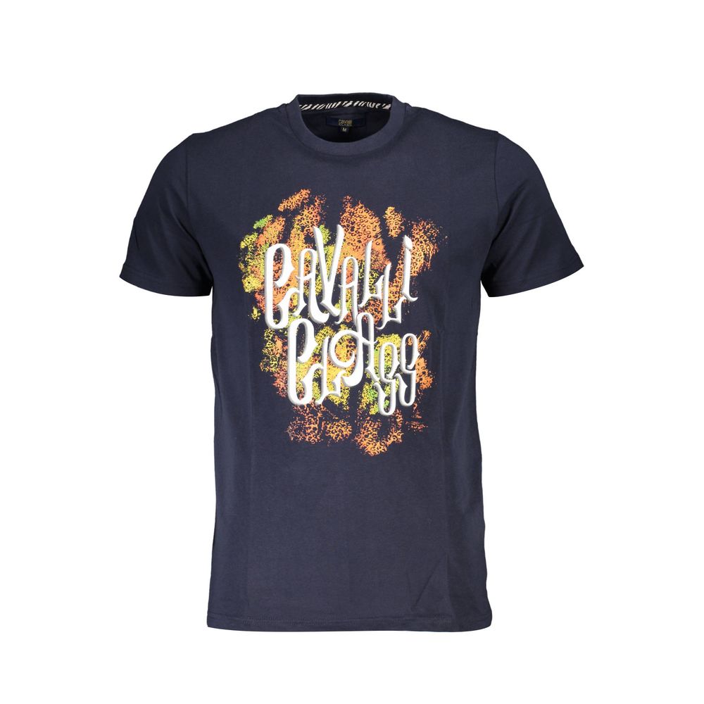 Cavalli Class Men's Blue Cotton T-Shirt