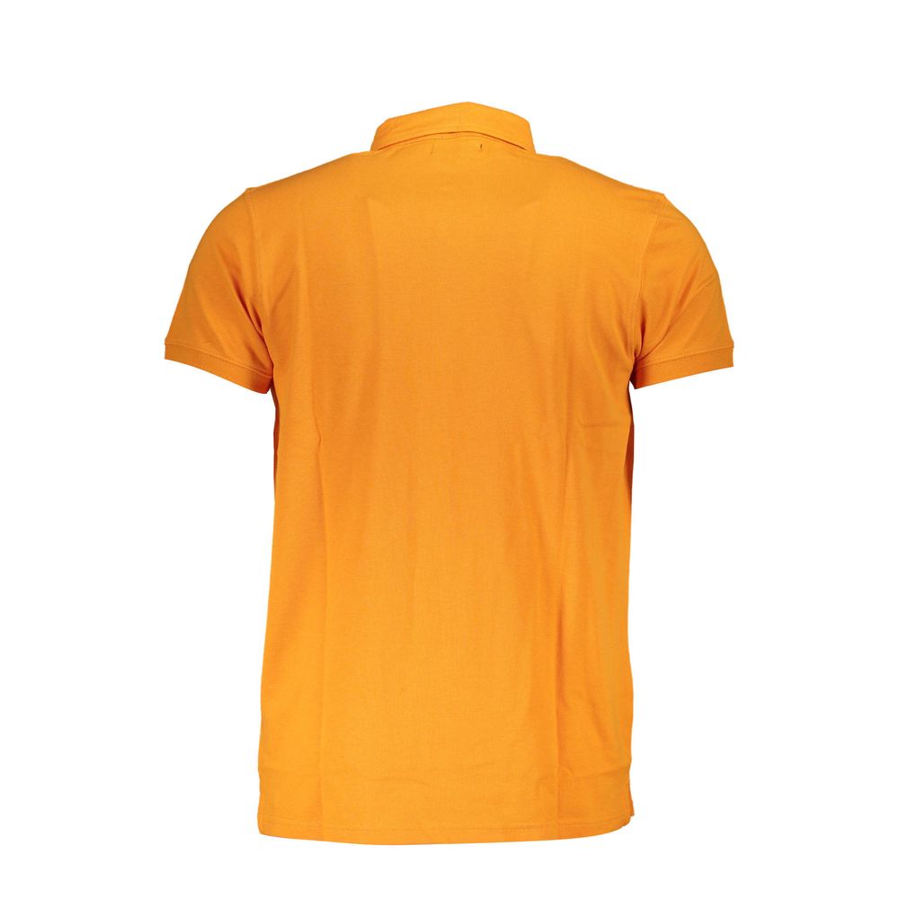 Cavalli Class Orange Cotton Men's Polo Shirt