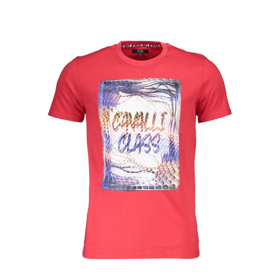 Cavalli Class Cotton T-Shirt in Red