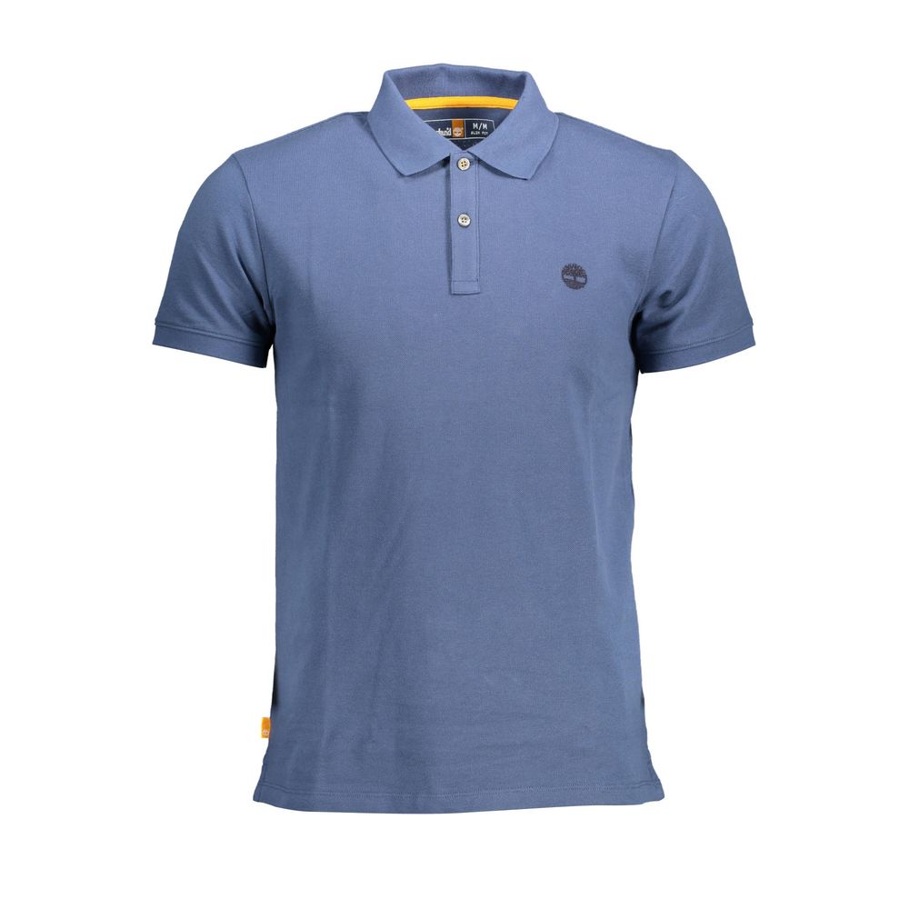 Timberland Men's Blue Cotton Polo Shirt