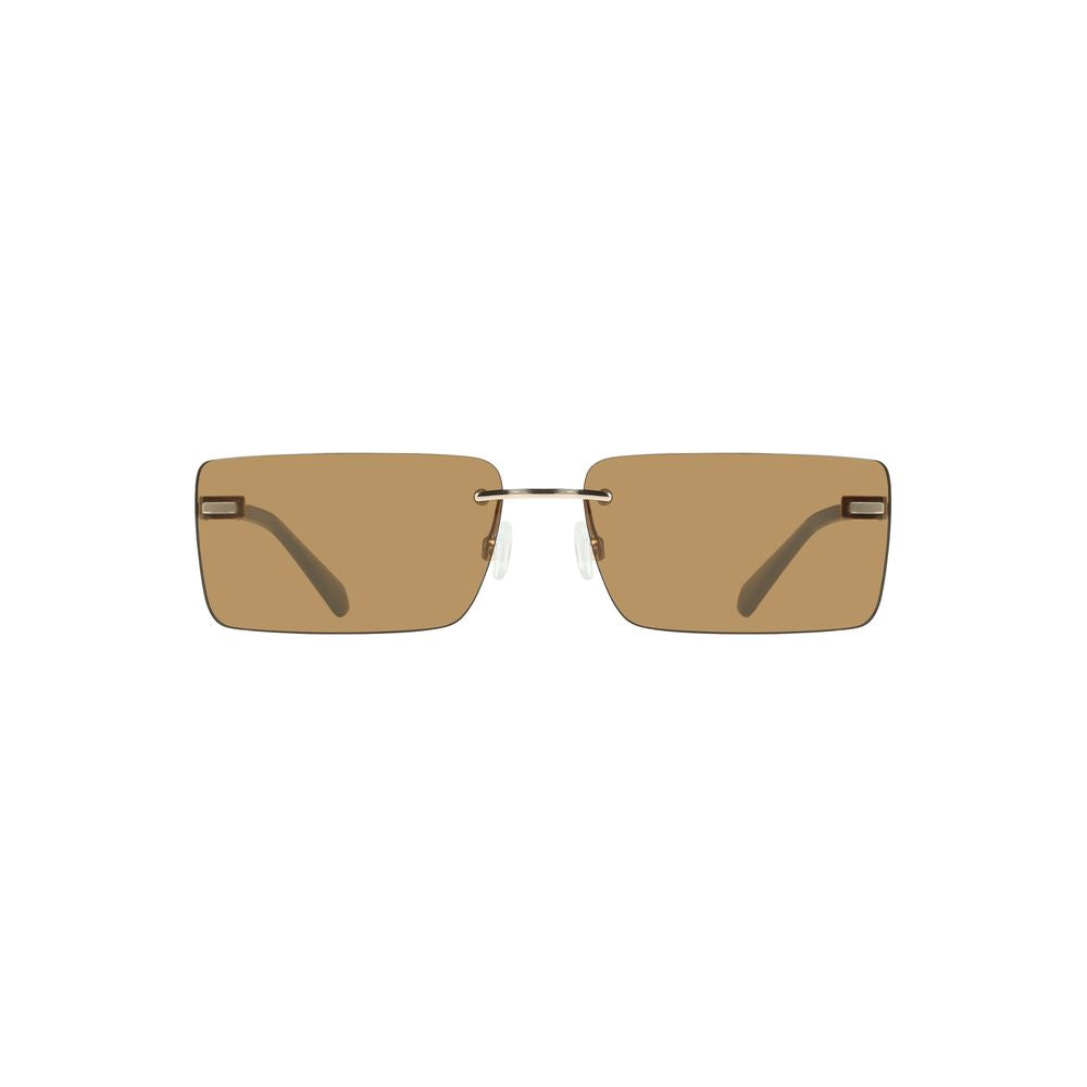 Calvin Klein Beige Metall-Sonnenbrille