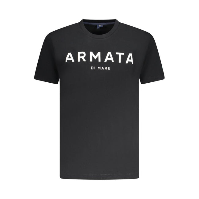 Armata Di Mare Schwarzes Baumwoll-T-Shirt für Herren
