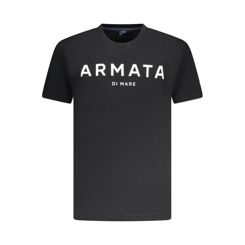 Armata Di Mare Schwarzes Baumwoll-T-Shirt für Herren