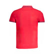 Cavalli Class Rotes Herren-Poloshirt aus Baumwolle